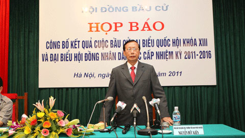 Công bố kết quả bầu cử ĐBQH và HĐND